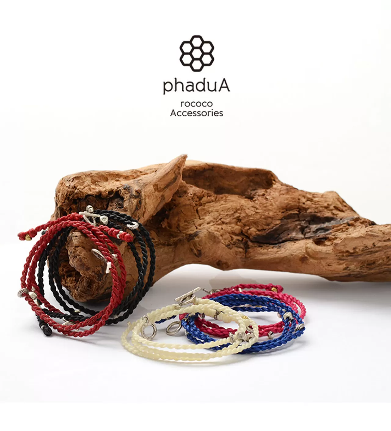 PHADUA Anklets>Wax Cord Silver Necklace