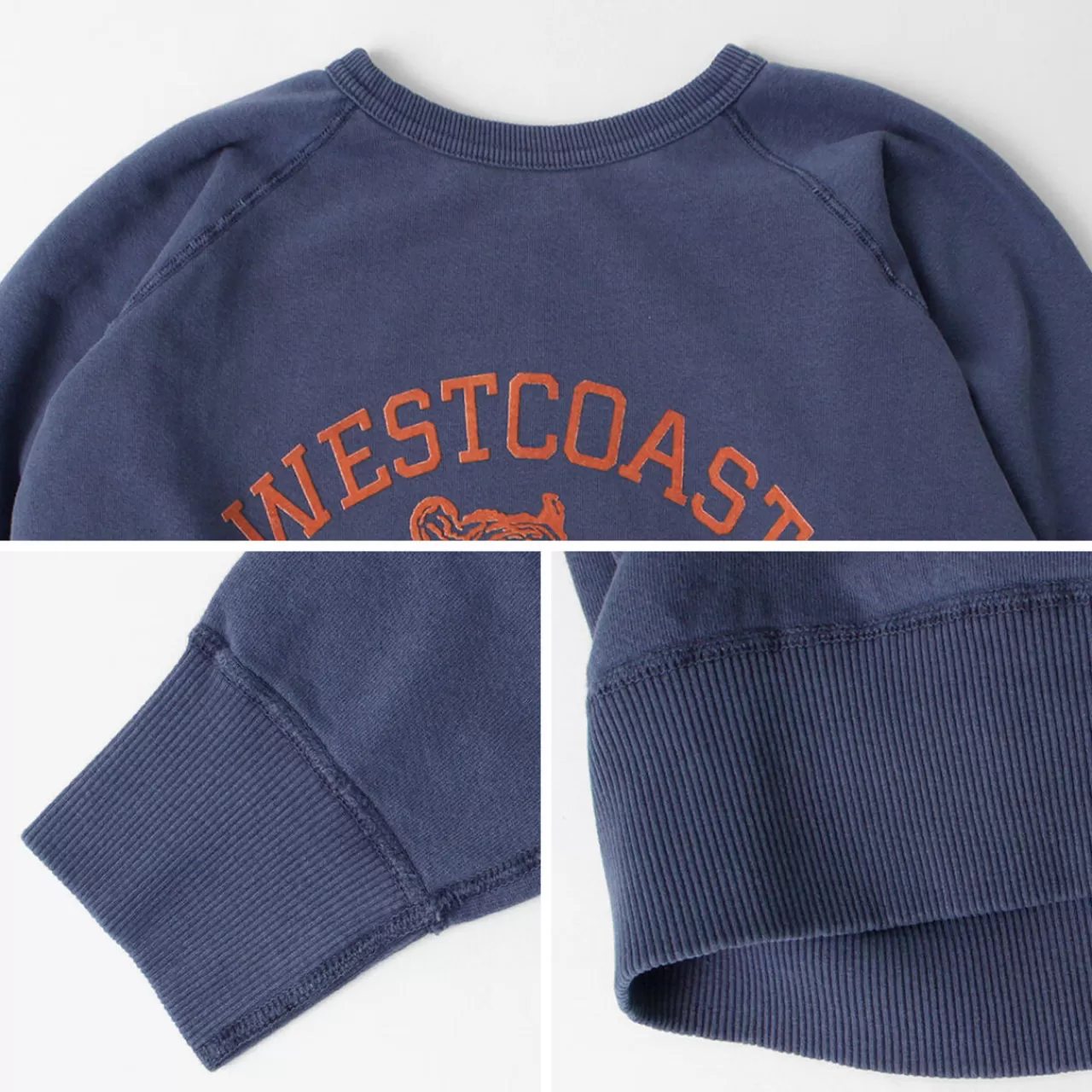 MIXTA Long Sleeves>West Coast Athletic Club Raglan Sleeve Crew Neck Sweat Sweatshirt