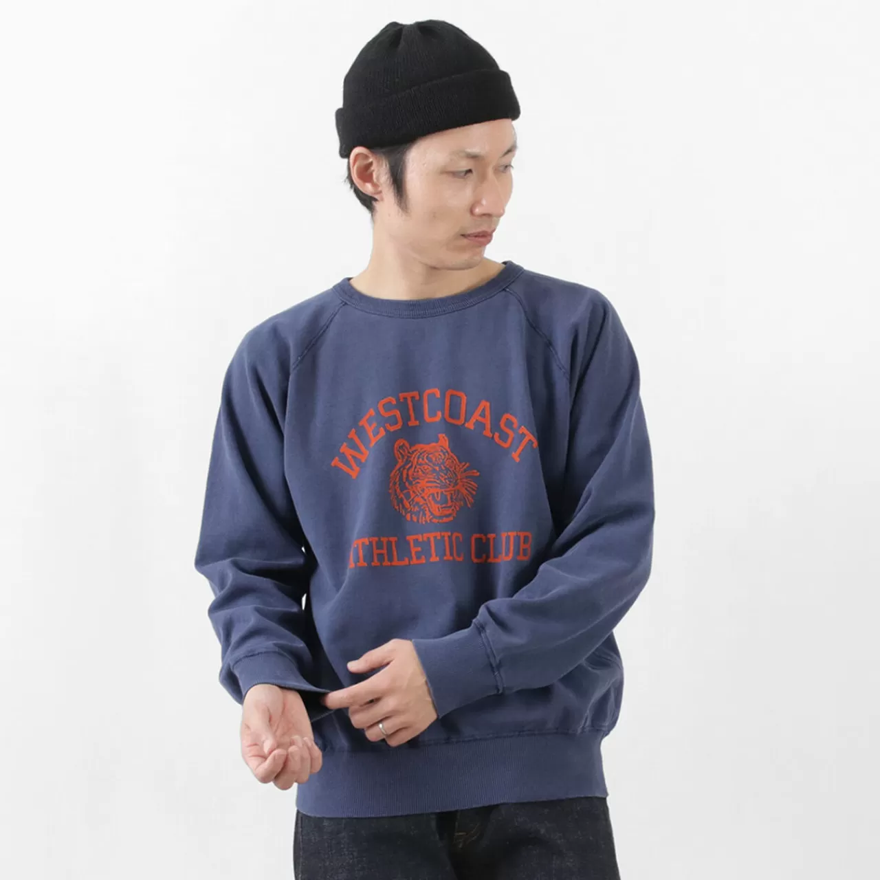 MIXTA Long Sleeves>West Coast Athletic Club Raglan Sleeve Crew Neck Sweat Sweatshirt