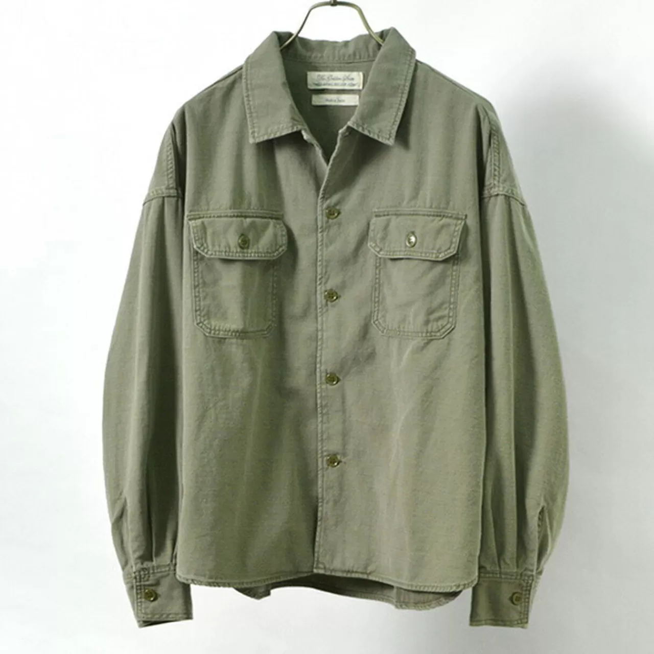 REMI RELIEF Long Sleeves>Wide Military Shirt (Plain)