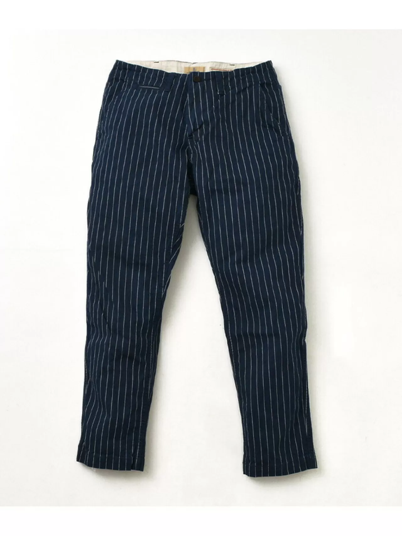 JAPAN BLUE JEANS Trousers>Wide Tapered Chino Stripe Navystripe