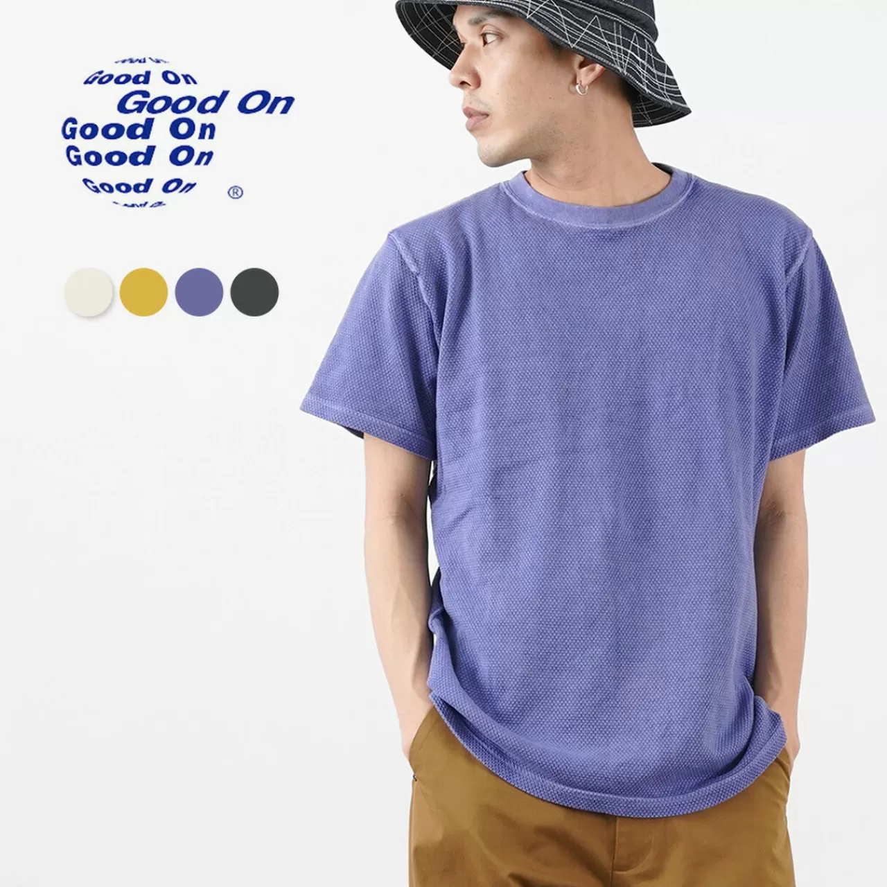 GOOD ON Short Sleeves>Wind Through Short Sleeve Crew Neck T-Shirt