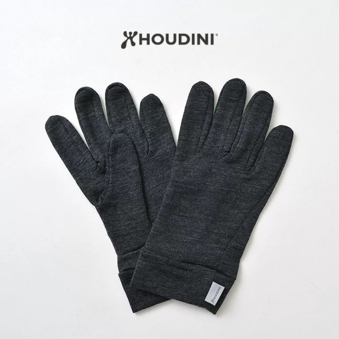 HOUDINI Gloves>Wool Liner Glove Trueblack