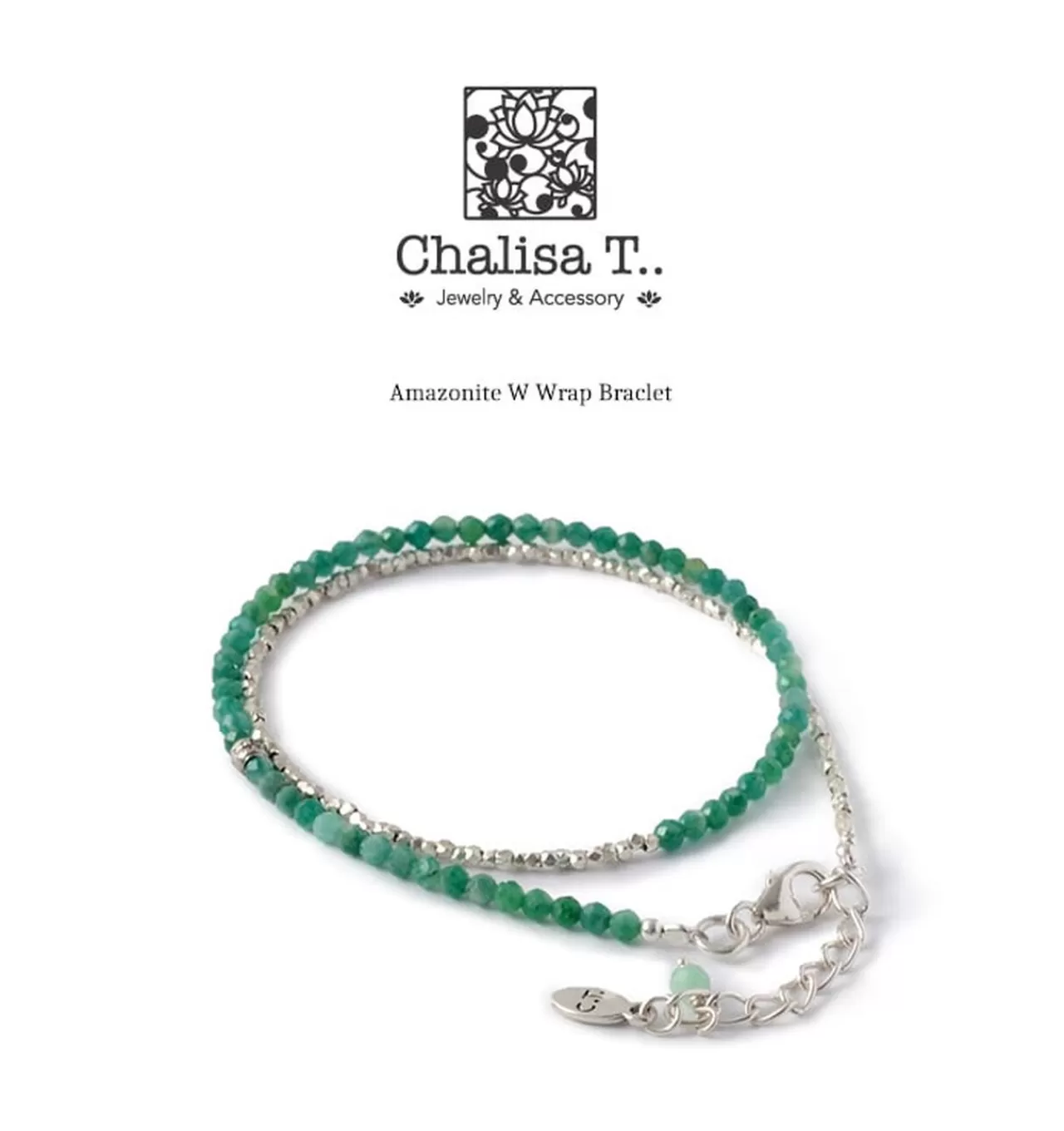 CHALISA T.. Bracelets>W-Wrap Bracelet Amazonite